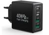 Chargeur USB C - SAMI - 40W - 4 Ports - Charge Rapide - Compatible iPhone 15
