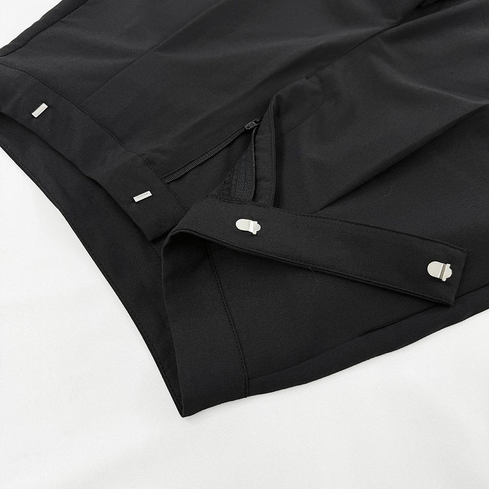 Hot Selling Simple Black Floor-Length Wide-Leg Trousers Commuting Loose High-Waist Draped Suit Pants for Women