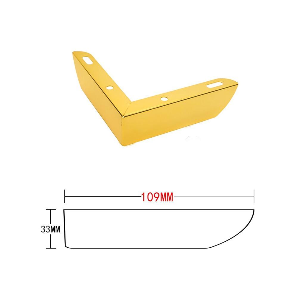 

Ножка мебели из нержавеющей стали Повышение устойчивости Аксессуары для ножек шкафа Подставка для стула 3cm золотой