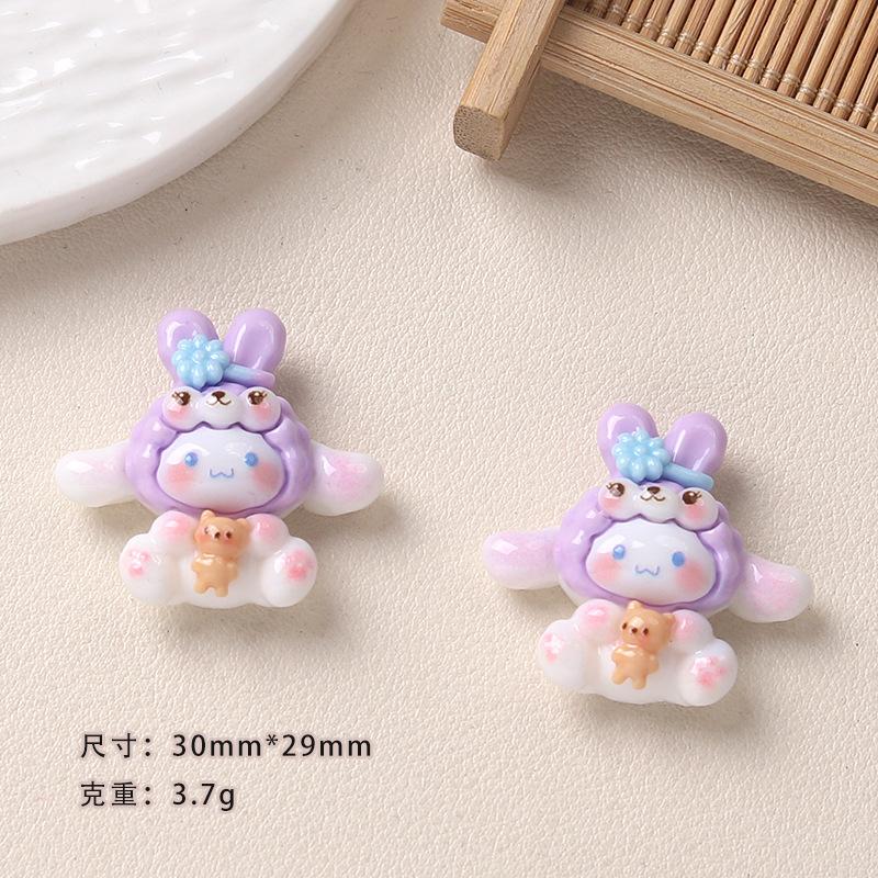 10PCS Cartoon DIY Resin Accessories Animal Hats Creamy Glue Handmade Hair Clips Phone Cases Shoe Buckles Accessories