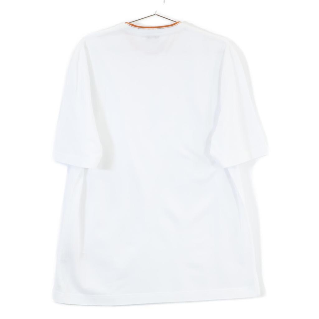 Hermes 467990HA Steppstich Baumwoll-Oberteile L weiß Gebraucht