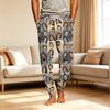 Men's Casual Sleep Pants with Pockets for Home Relaxation