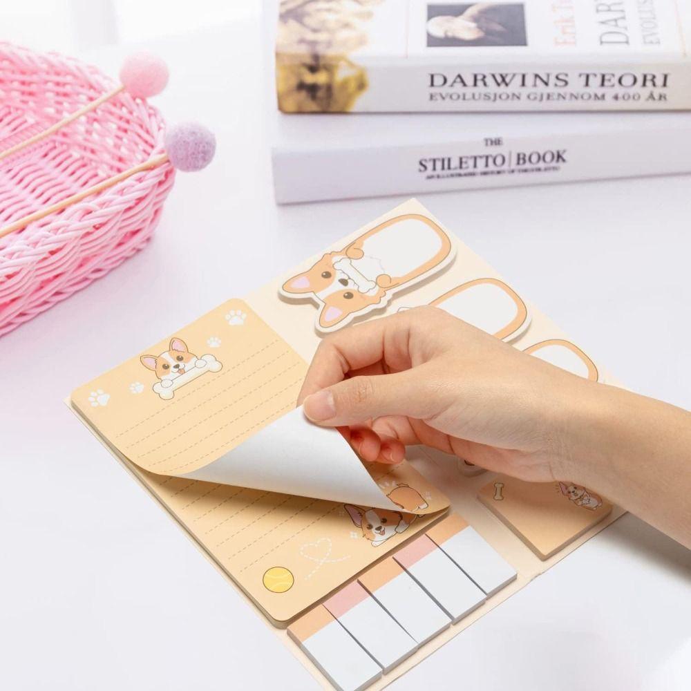 Thickened Self-Adhesive Sticky Notes 50 Sheets Square Memo Pad Animal Sticky Notes Set  Stationery