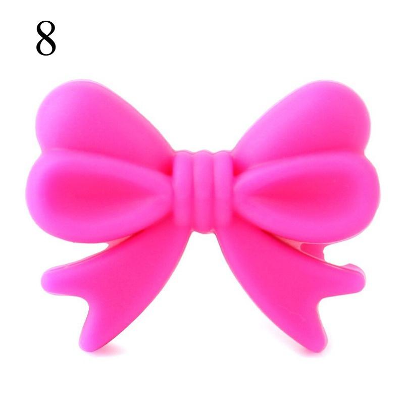 

10pcs Matte resin straight hole macaron bow bead DIY accessories hair accessories headwear bow tie accessories loose beads
