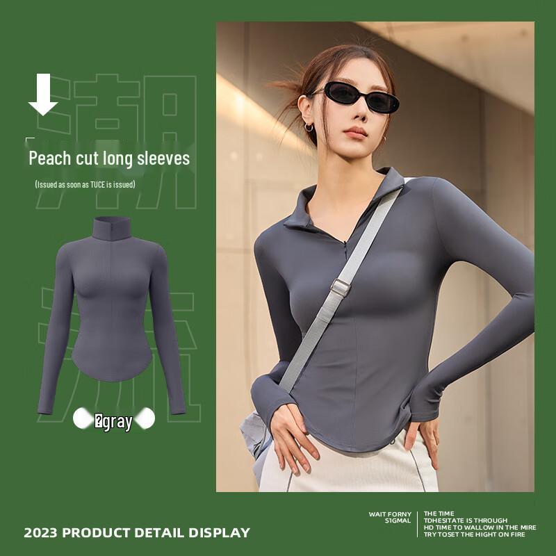 Women s Half-Zip Seamless Yoga & Fitness Top XL