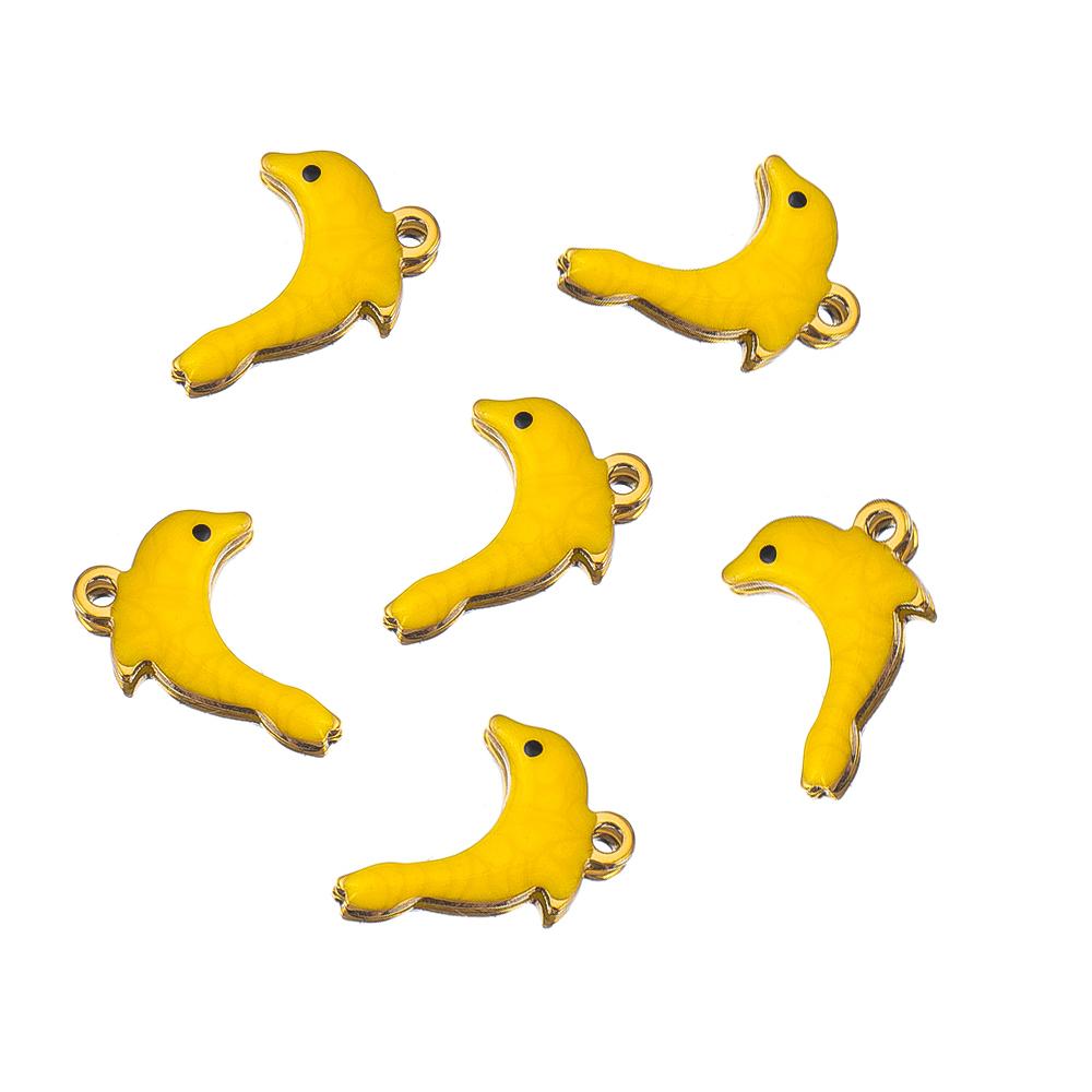 10pcs Stainless Steel Enamel Octopus Seahorse Dolphin Crab Clown fish Charm Bracelet Earring Pendant Base for DIY Jewelry Making