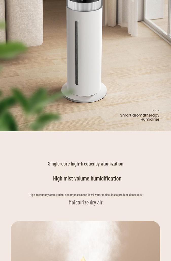 7L Large Capacity Home Humidifier with Colorful Lights, Air Purifier & Aroma Diffuser for Mother and Baby Bedroom