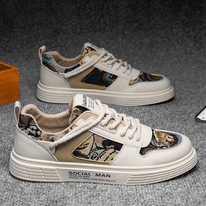 Fashion Trend Running Sneakers for Men Comfort Hard-wearing Athletic Shoes Outdoor Lace-up Tenis Masculino Summer Breathable 2024