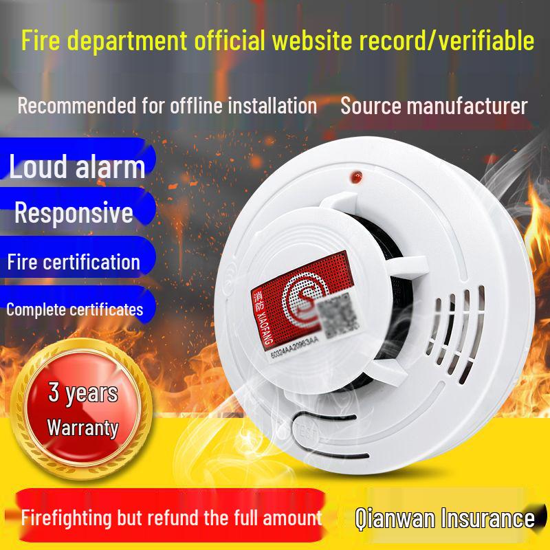 3C Certified Standalone Smoke & Fire Detection Alarm for Commercial and Household Use