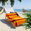 Astros Star with Orange Stripes Design Patterned beach towel quick dry perfect for travel outdoor sports jogging the beach and swimming