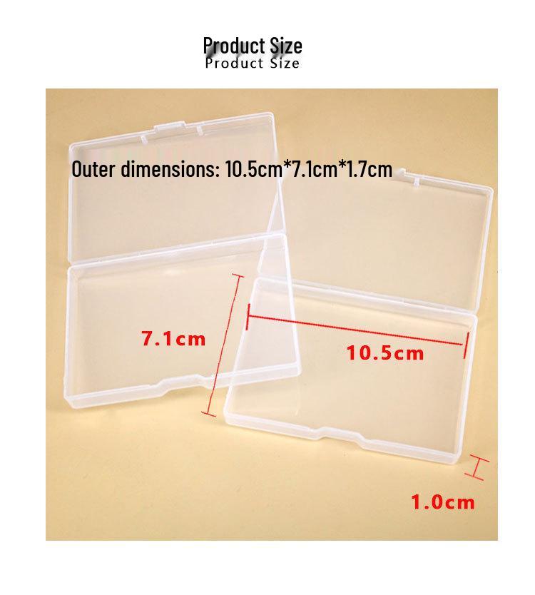 Transparent PP Rectangle Storage Box for Electronic Components