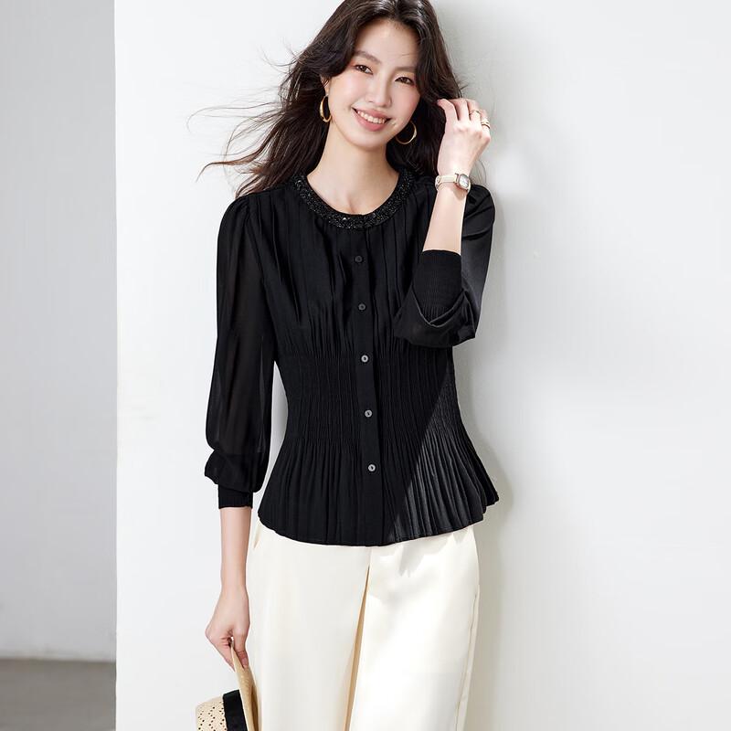 CARBAMMI Women s Slim-Fit Chiffon Blouse