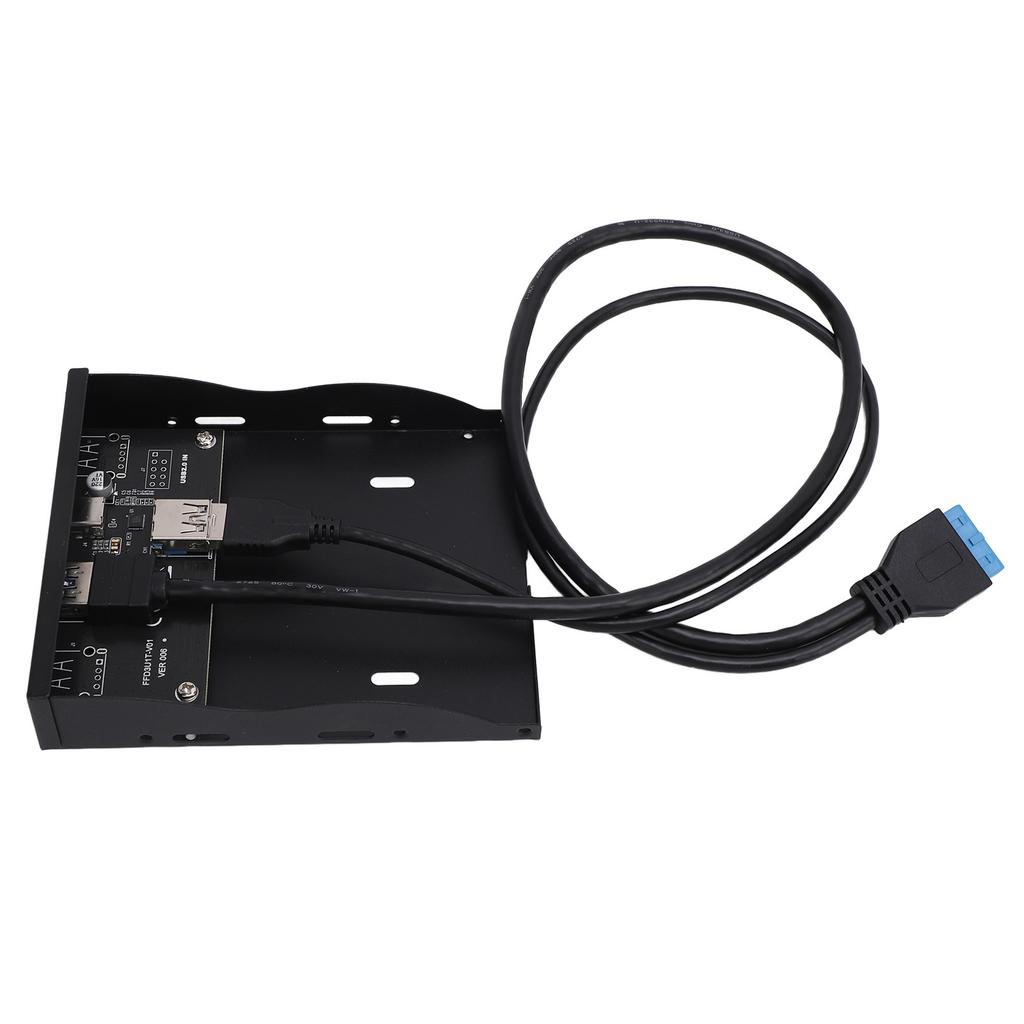 Hub panelu przedniego USB 3.2 GEN1 5 Gb/s Wysoka prędkość Typ C i USB 3.0 Żeński 19-pinowy Panel przedni napędu dyskietek dla komputerów