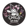Kuromi Magnetic Sticker Standard Design [CHILD IN CAR] CHILD Round