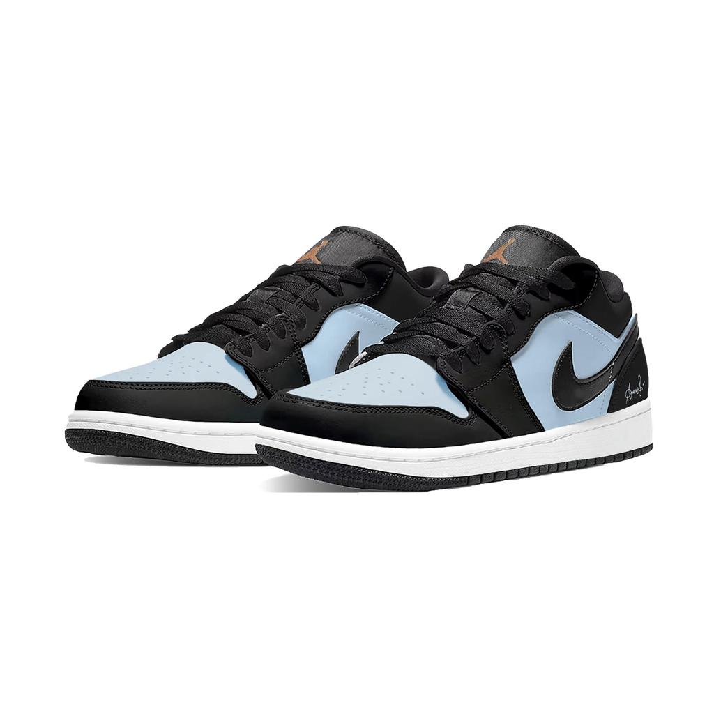 Jordan Air Jordan 1 Cloud Foot, Maris Sal Dark Chocolate Low top Vintage Basketball Shoes Men's 553558-165(Team2267-)