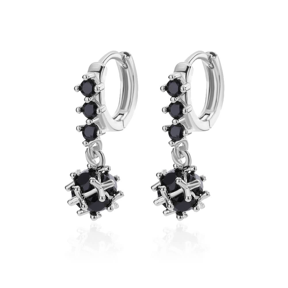 Stainless Steel Green Zircon Ball Dangle Earrings For Women Spherical Earring  Trending Luxury Wedding Jewelry