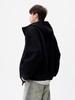Trendy American High Street Double Zipper Basic Heavyweight Loose Cardigan Hoodie