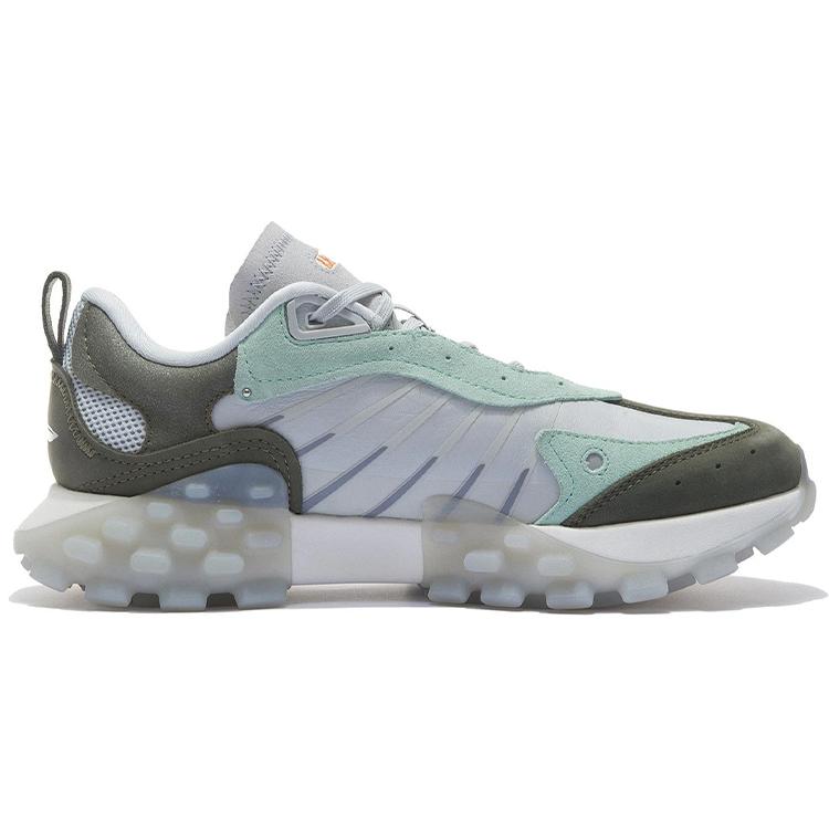 Li Ning Cushioning Slip Resistant Abrasion Resistant Low top Casual Shoes Women's Glacier Gray AZGS034-1