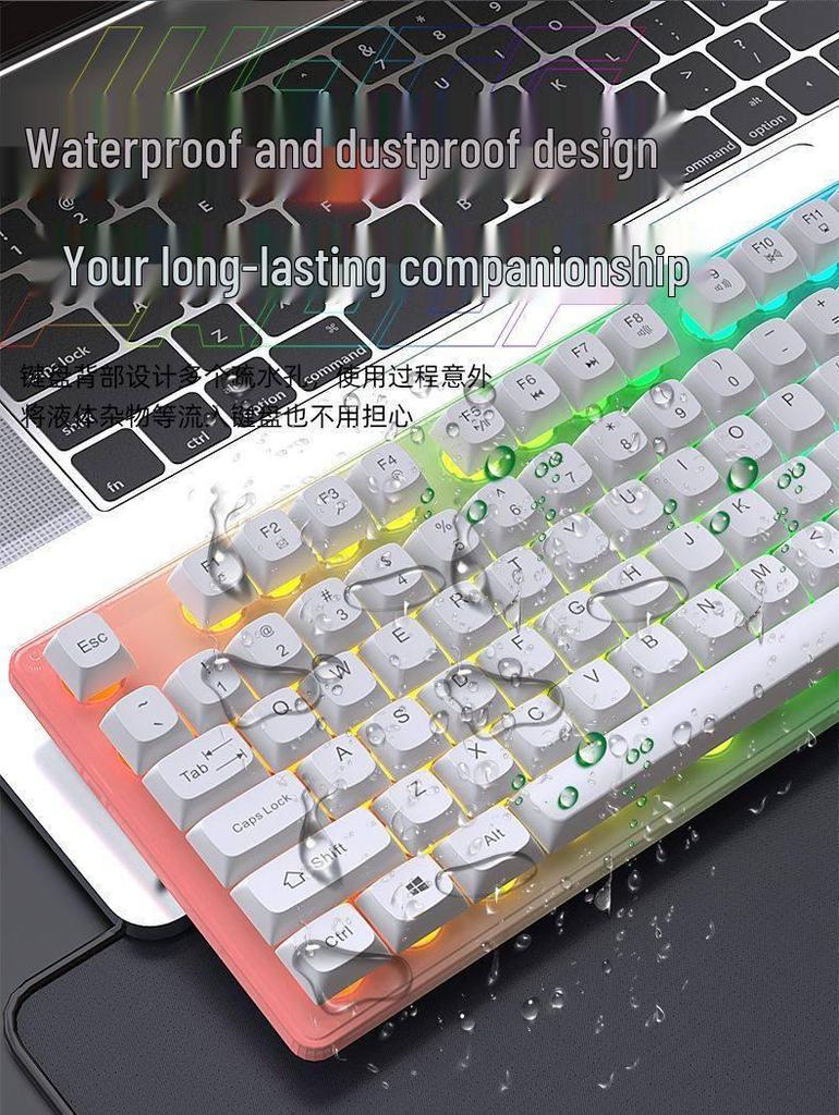 Silent Wired Gaming Keyboard & Mouse Set for Desktop, Laptop, Office