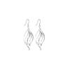 925 Sterling Silver Twisted Water Drop Earrings: European & American Style, Trendy, Versatile, High-End Accessories for Women.