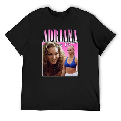 Adriana La Cerva Retro Design Sopranos T-Shirt süße Kleidung Lustiges T-Shirt übergroßes T-Shirt Lustige T-Shirts Herren T-Shirt