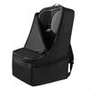 Waterproof Child Safety Seat Storage Bag with Padded Shoulder Strap for Gate Black