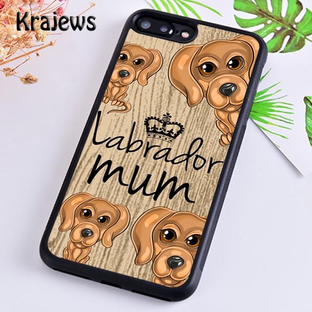 Krajews Cute Labrador Puppy Dog Phone Case Cover For iPhone 17 Air 16 15 14 Plus 12 Pro Max Coque Shell Fundas