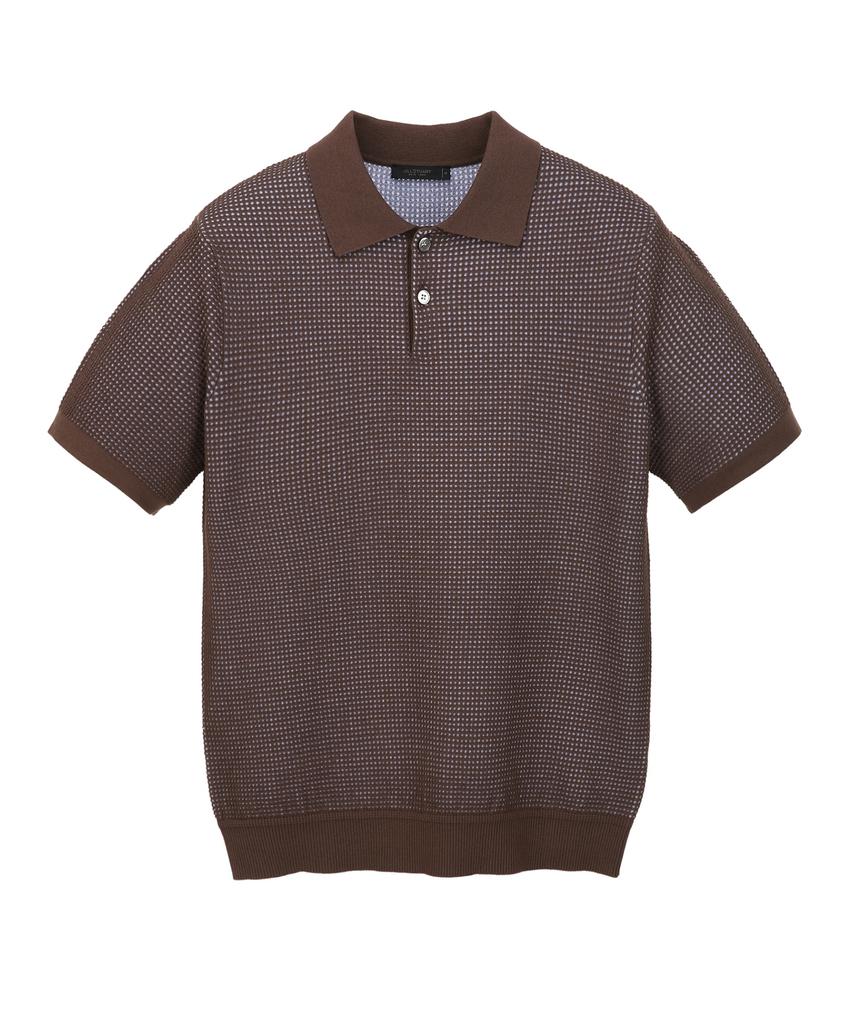 Jilseutyueoteunyuyogmaen Two-Tone Collar Knit - Dark Brown (Jnsw6B502W3)
