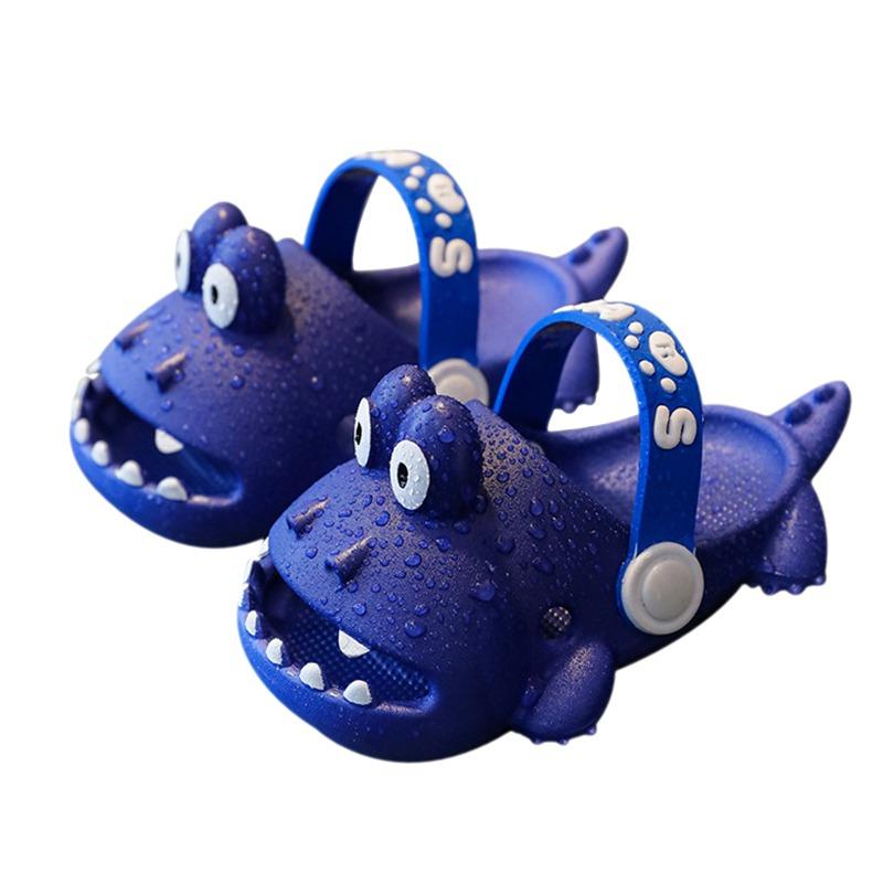 Bébé garçons filles enfants enfants décontracté mignon dessin animé dinosaure conception fond souple PVC maison salle de bain respirant antidérapant sandales