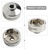 Oil Change Silver 36mm Wrench 3 8 Inch Drive Wrench Oil Filter Wrench 3 8 Drive Socket Compatibility With Ratchet