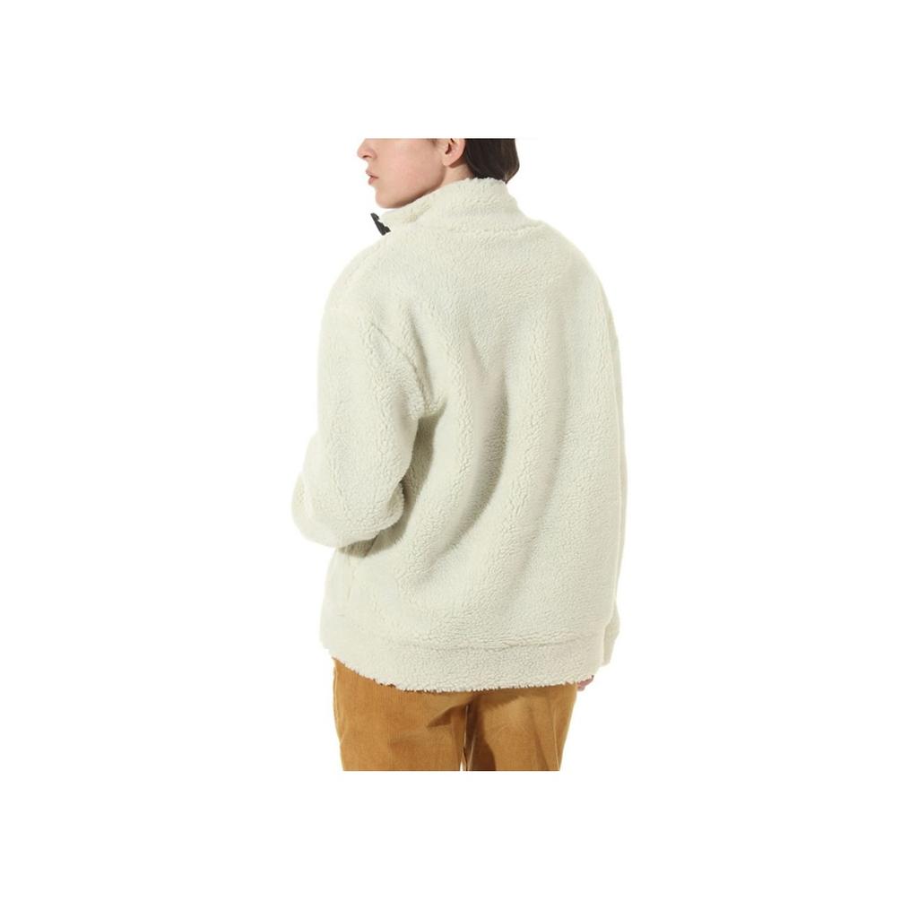 Vans Warm Colorblock Fleece Collar Jacket Women Outerwear Beige VN0A53LOFS8