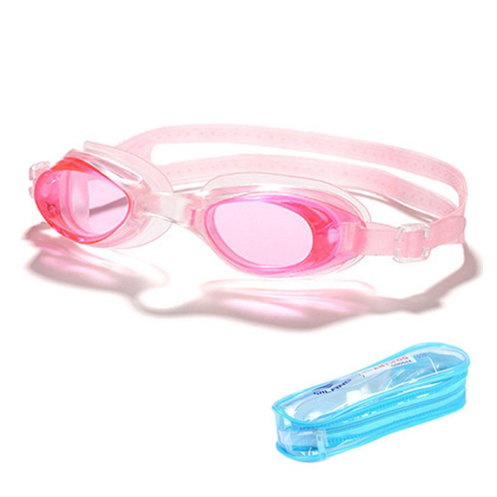 

Прочные очки для дайвинга с защитой от УФ-лучей для мужчин, женщин, взрослых и детей, с сумкой для хранения, очки для плавания с берушами розовый