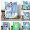 ANIME M-MagiRevo Throw Lightweight 240g Flannel Blanket Soft Skin-friendly for Summer Cooling