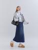 Anoetic Classic Denim Maxi Long Skirt_Blue