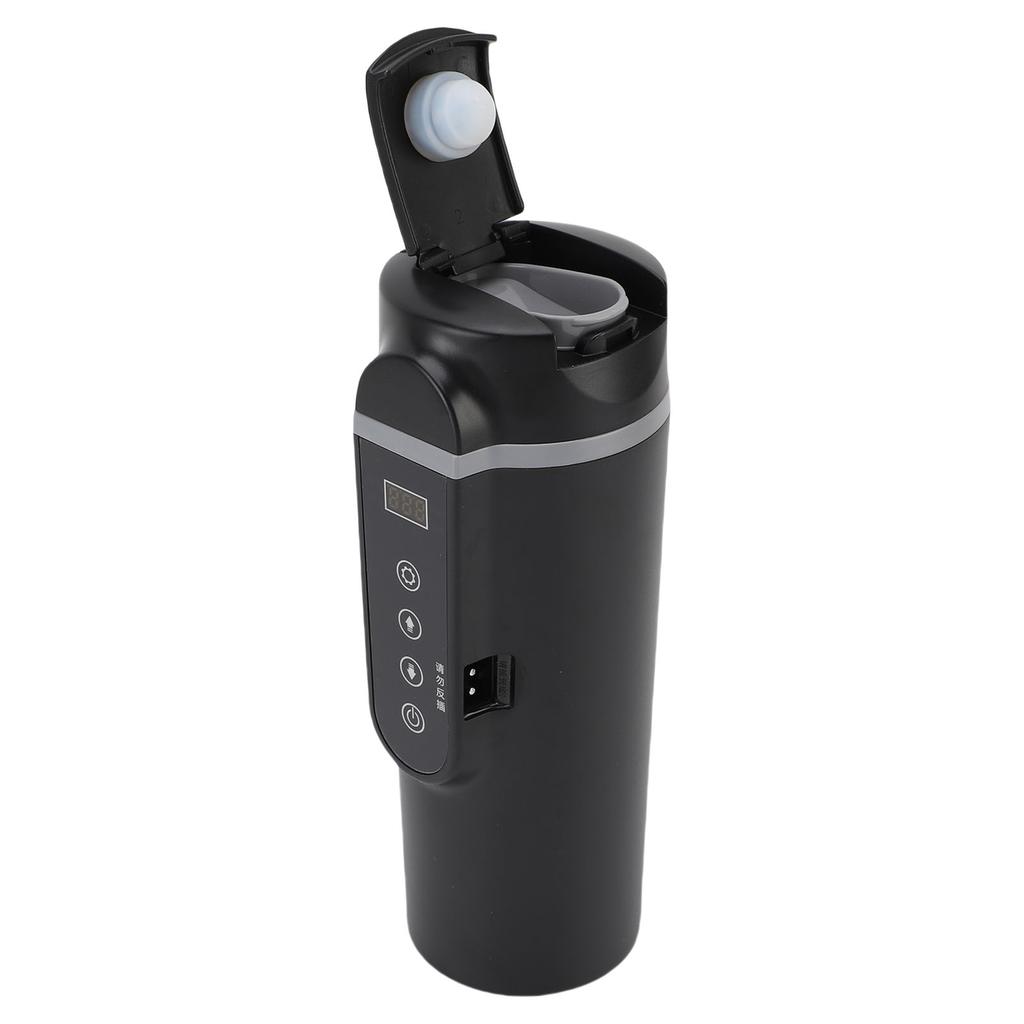 Portable Car Heating Cup 500ML Travel Electric Kettle 12V-24V Portable Water Boiler Heated Cup for