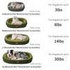 Medium Size Ultra Soft Dog Bed Removable Mat Orthopedic Support Moisture Proof Anti-Slip for German Shepherd Siberian Husky