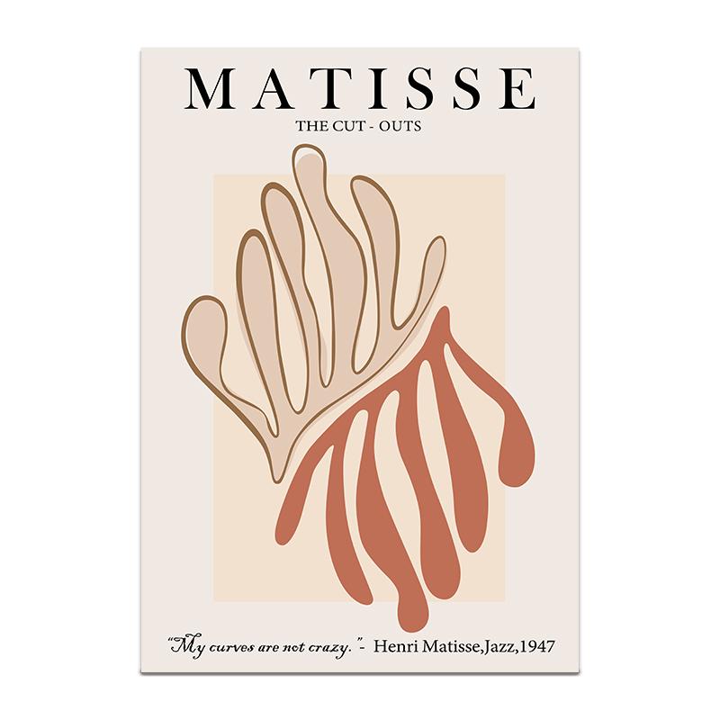 Henri Matisse Poster Flower Canvas Painting Art Nordic Leaf Posters Prints Wall Pictures for Living Room Home Decor Unframed