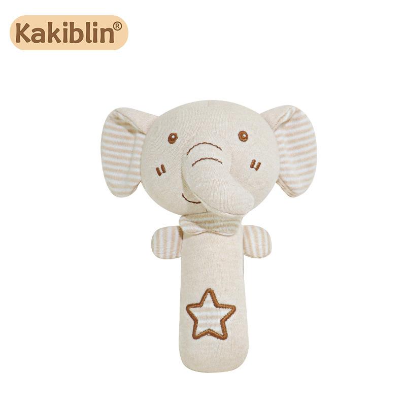 Cotton Baby Rattle Teether Toy for Soothing and Teething