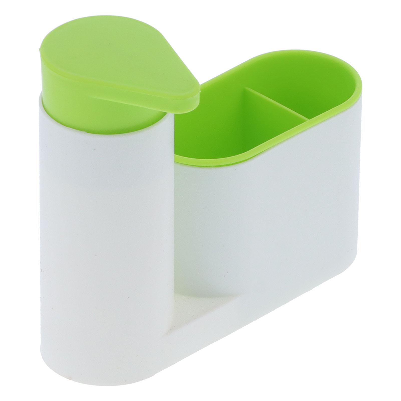 Shower   Bathroom Storage Rack Desktop Toothbrush Spong Container with Soap Dispenser for Bathroom Shower Kitchen Toilet