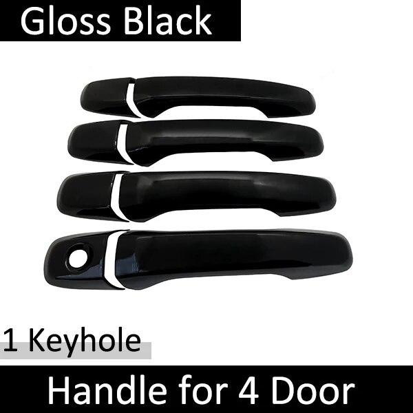 Vhodné pro Ford Explorer U502 2011~2018 Klasická lesklá černá Inteligentní nálepky na kliku dveří Ozdobné doplňky do auta Exteriérové doplňky