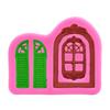 Door Cake Border Silicone Baking Mold Diy  Mould Chocolate Fondant Cake Decorating Tool Temperature Resistance  Molds Silicone