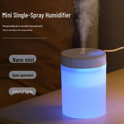 Portable USB Mini Humidifier with Ambient Light for Home and Bedroom Hydration