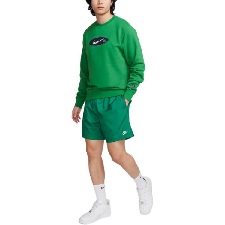 Nike Sweatshirts Men's Green Crew Neck Moderate Other FZ4729-399