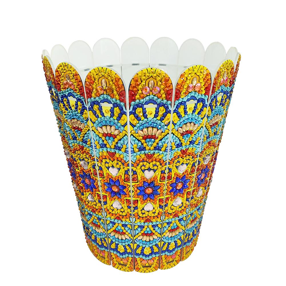 Diamond Painting Vase Aesthetic Rhinestones Desktop Ornaments Desktop Diamond Art Flower Arrangement Vase for Home Office Decor