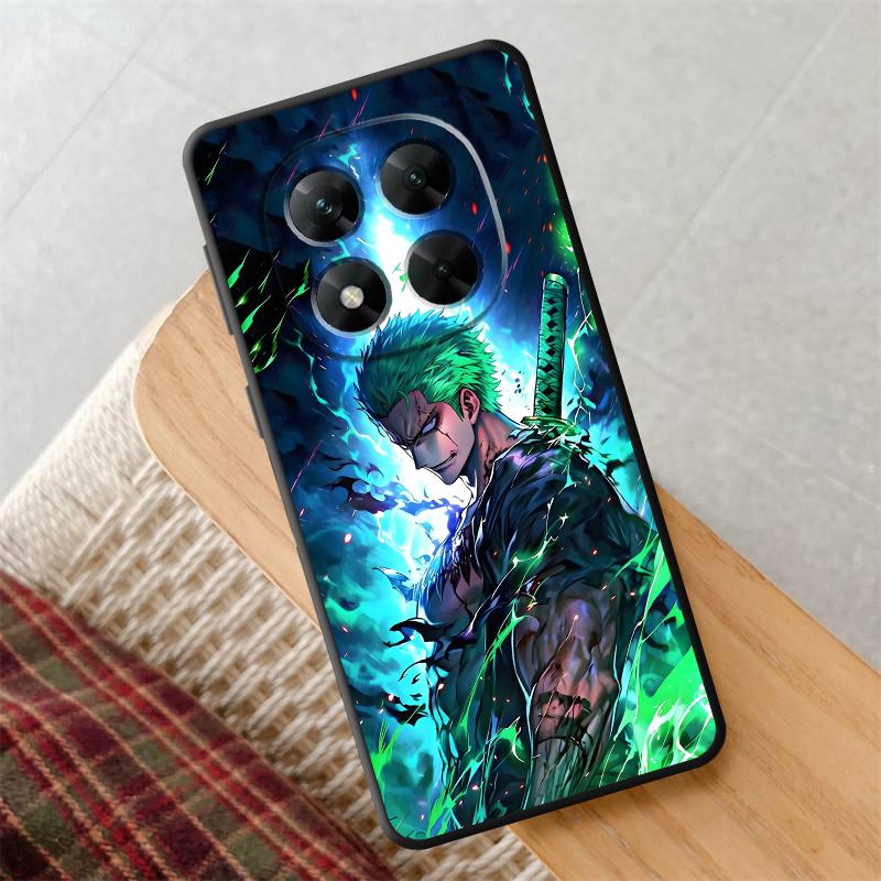 One Piece Cool Green Zoro Case for Xiaomi Redmi Note 10S 9S 7 8 12s 13 14 Pro Plus 9 10 11 12 Pro 11s Black Soft Phone Cover