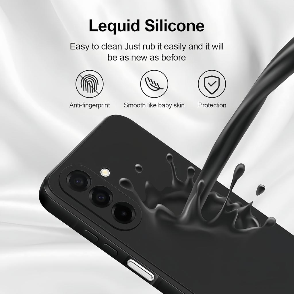 Noble Fashion Solid Colour Shockproof Protective Liquid Silicone Case For Samsung Galaxy A26