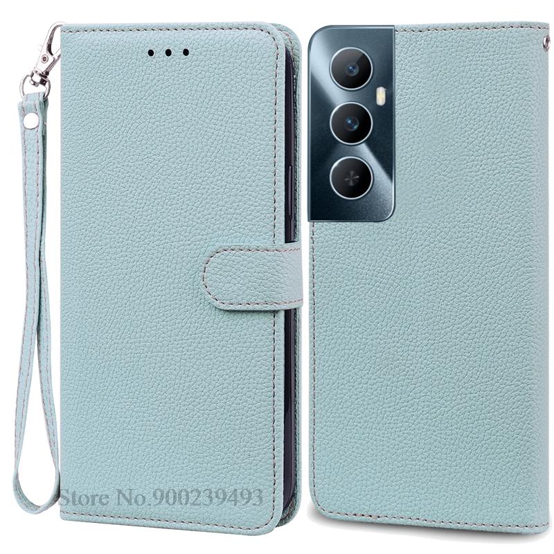 Per Realme C65 Custodia Portafoglio in Pelle con Patta Custodia per Telefono Per Realme C65 4G Coque Fundas Per Oppo Realme C65 Custodia per Telefono