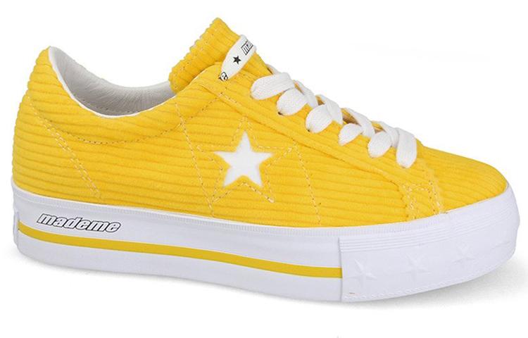 Women's Sneakers Converse One Star Platform Ox MadeMe Vibrant Yellow (Women's) Vibrant Yellow/White
