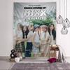 Music Group NNMIXX Anime Tapestry Hippie Flower Wall Carpets Dorm Decor Cheap Hippie Wall Hanging