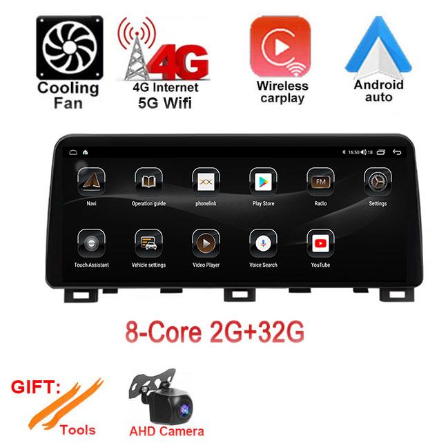 12.3 Inch Wireless CarPlay For Kia Forte 2018-2019 Car intelligent System Navigation GPS Display Touch Screen Android Auto